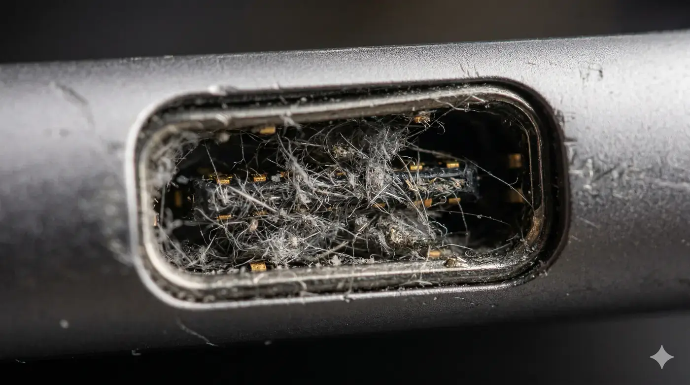 Imagen sobre Cómo limpiar el puerto de carga sin romperlo