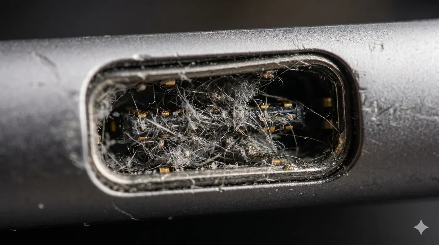 Imagen sobre Cómo limpiar el puerto de carga sin romperlo