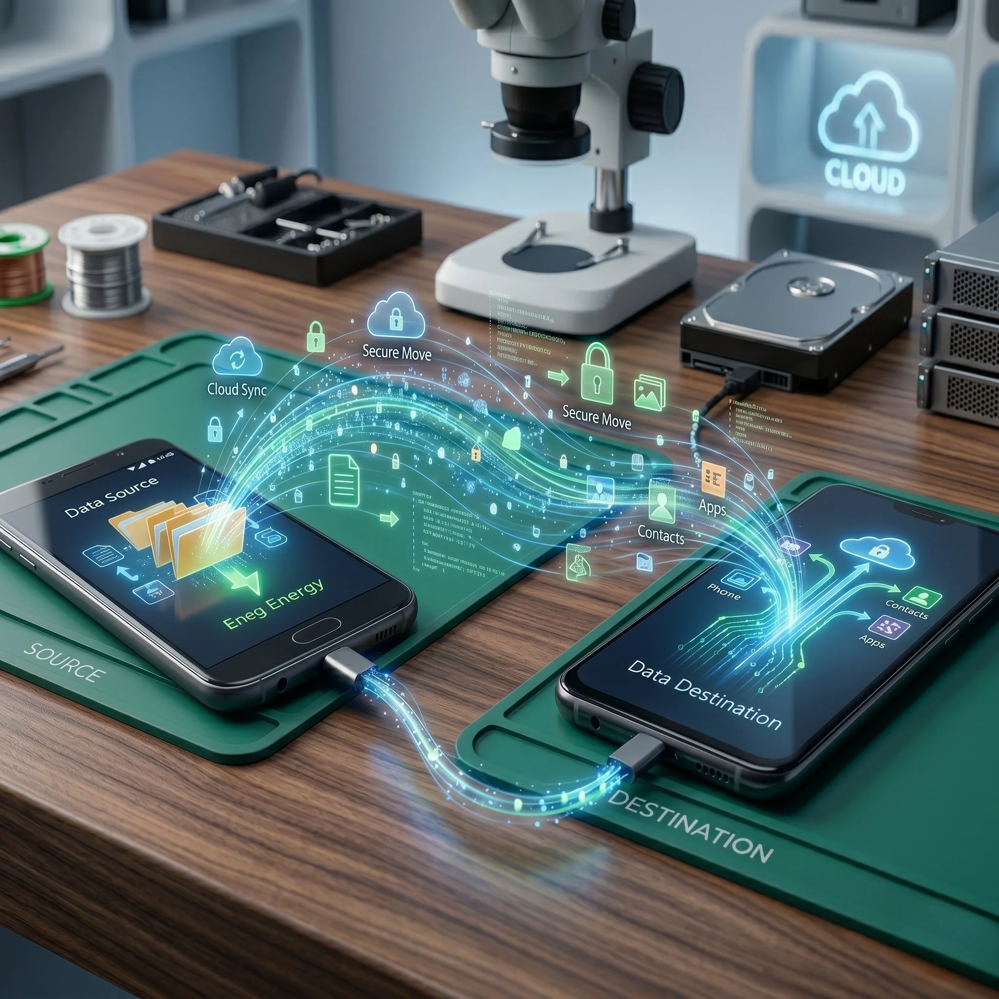 Traspàs de dades i còpia de seguretat